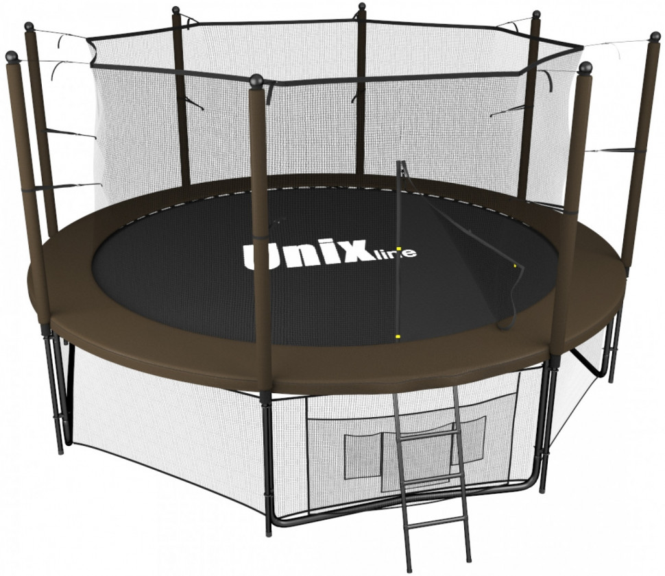 Батут UNIX line Black&Brown 12 ft (inside)