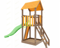 Деревянная детская площадка IgraGrad Classic Панда Фани Tower скалодром