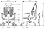 Эргономичное кресло Duorest D200B_DT, Цвет: синий