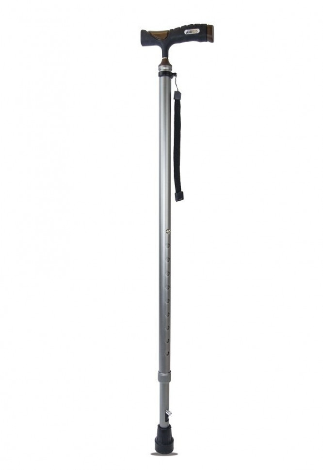 Трость Amrus AMCC33 (шт) с УПС серебристая