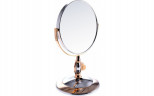 Зеркало косметическое Weisen B6"806 C/G Chrome&Gold настольное 2-стор 5-кр.ув.15 см