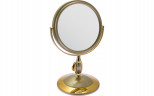 Зеркало косметическое Weisen B6"806 G5/G Gold настольное 2-стор 5-кр.ув.15 см