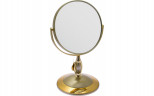 Зеркало косметическое Weisen B6"806 G5/G Gold настольное 2-стор 5-кр.ув.15 см