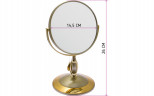 Зеркало косметическое Weisen B6"806 G5/G Gold настольное 2-стор 5-кр.ув.15 см