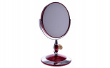 Зеркало косметическое Weisen B6"806 RUBY/C Red настольное 2-стор 5-кр.ув.15 см