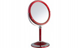 Зеркало косметическое Weisen B7"8011 RUBY/C Red наст кругл 2-стор 5-кр.ув.18 см