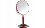 Зеркало косметическое Weisen B7"8011 RUBY/C Red наст кругл 2-стор 5-кр.ув.18 см