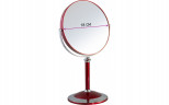 Зеркало косметическое Weisen B7"8011 RUBY/C Red наст кругл 2-стор 5-кр.ув.18 см
