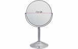 Зеркало косметическое Weisen B7"801TTC S3/C Silver наст кругл 2-стор 5-кр.ув.18 см