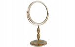 Зеркало косметическое Weisen B7"8066 G5/G Gold наст кругл 2-стор 5-кр.ув.18 см