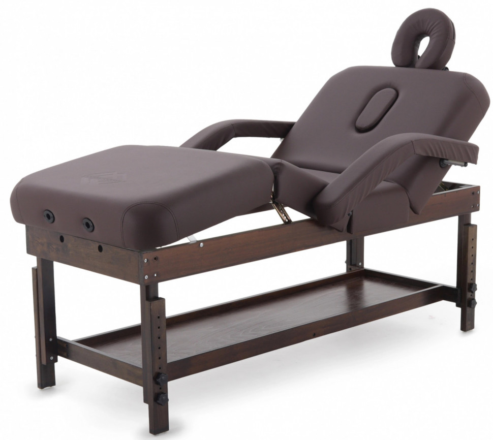 Массажный стол стационарный MED-MOS FIX-0A (SW4.31.10A) коричневый