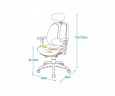Компьютерное кресло серия Synif мод. Inno Health (SY-1264-W-GY) с белым каркасом