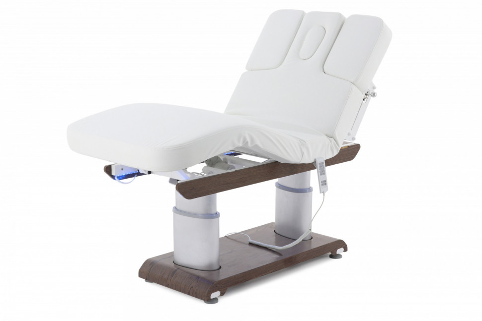 Массажный стол электрический MED-MOS ММКМ-2 (КО-159.1Д) белый/венге, с подогревом ложа Массажный стол электрический MED-MOS ММКМ-2 (КО-159.1Д) белый/венге, с подогревом ложа