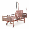 Кровать для лежачих больных с матрасом MED-MOS Е-8 ЛДСП (коричневый)