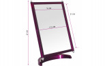 Зеркало косметическое Weisen PSM 002 PLUM/C наст квадр.17х22 см